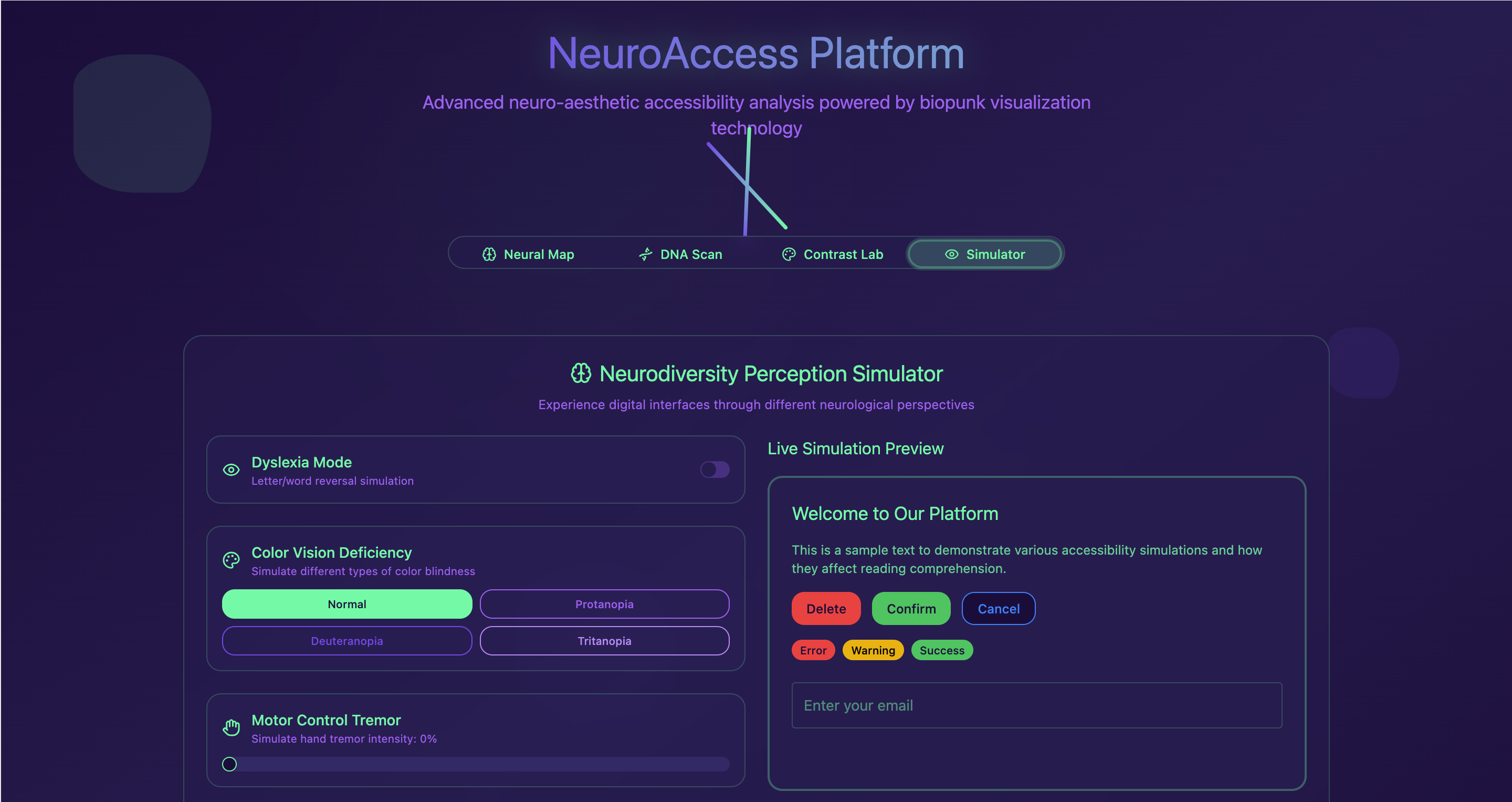 Neuro-Aesthetic Accessibility Platform